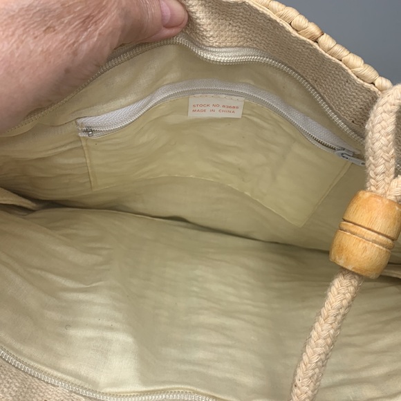 NWT Vintage 1970s Straw Bag Purse - Picture 6 of 7